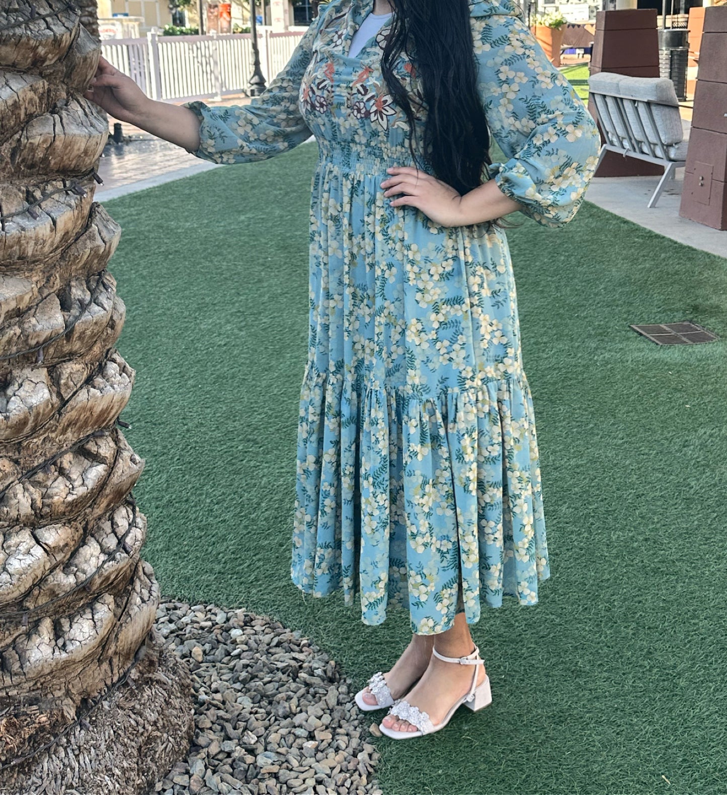 Janet Embroidery Maxi Dress