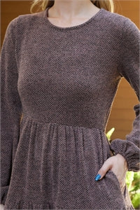 Mocha Tiered Dress