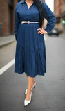 Stella Navy Blue Maxi Dress