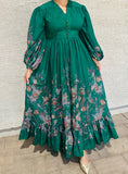 Aurora Green Maxi Summer Dress