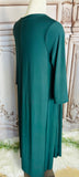 Hunter Green High low Maxi Dress