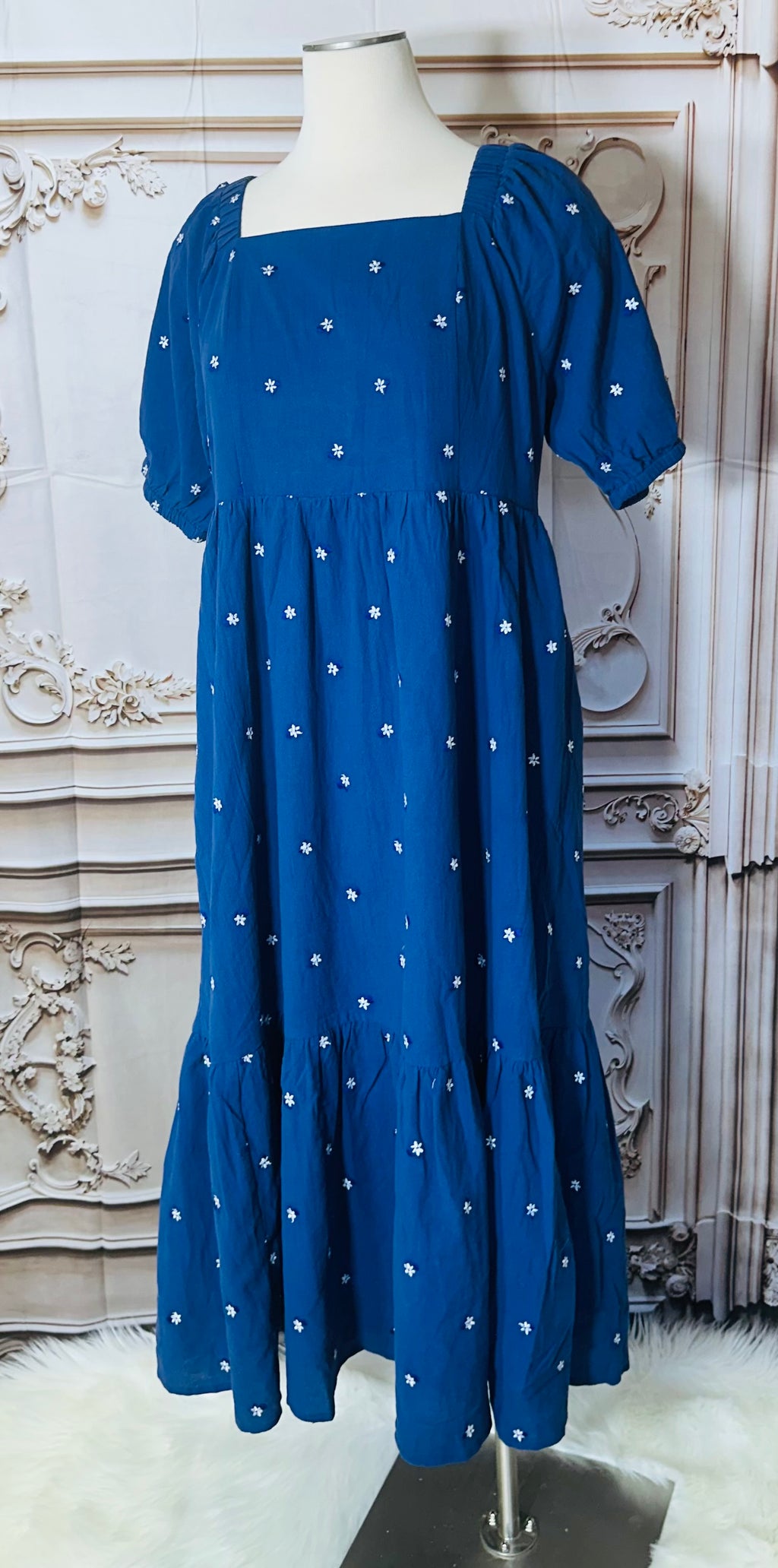 Cassia Embroidery Flower Dress
