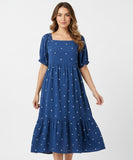 Cassia Embroidery Flower Dress