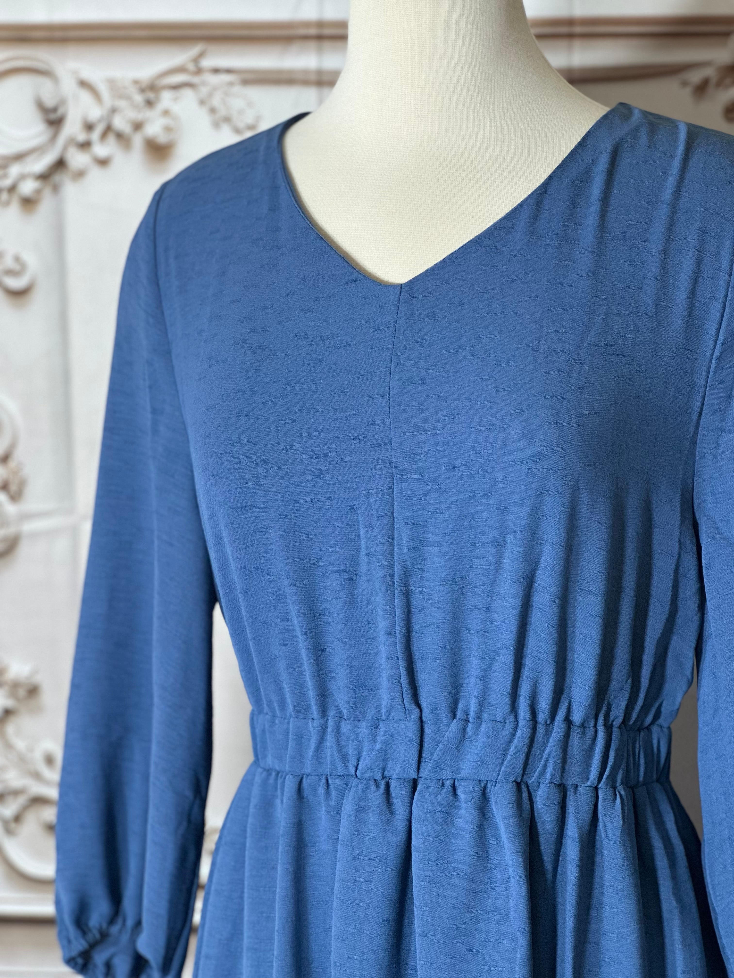 Adela Blue maxi dress