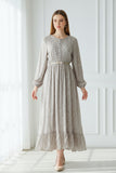 Amelie Beigh Floral Maxi Dress