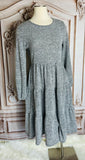 Heather Grey Tiered Dress