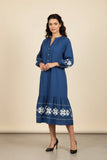 Sarahi Embroidery Denim Dress