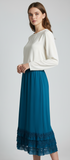 Teal Crochet Bottom Skirt