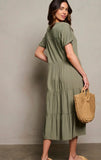 Olive Tiered Dress