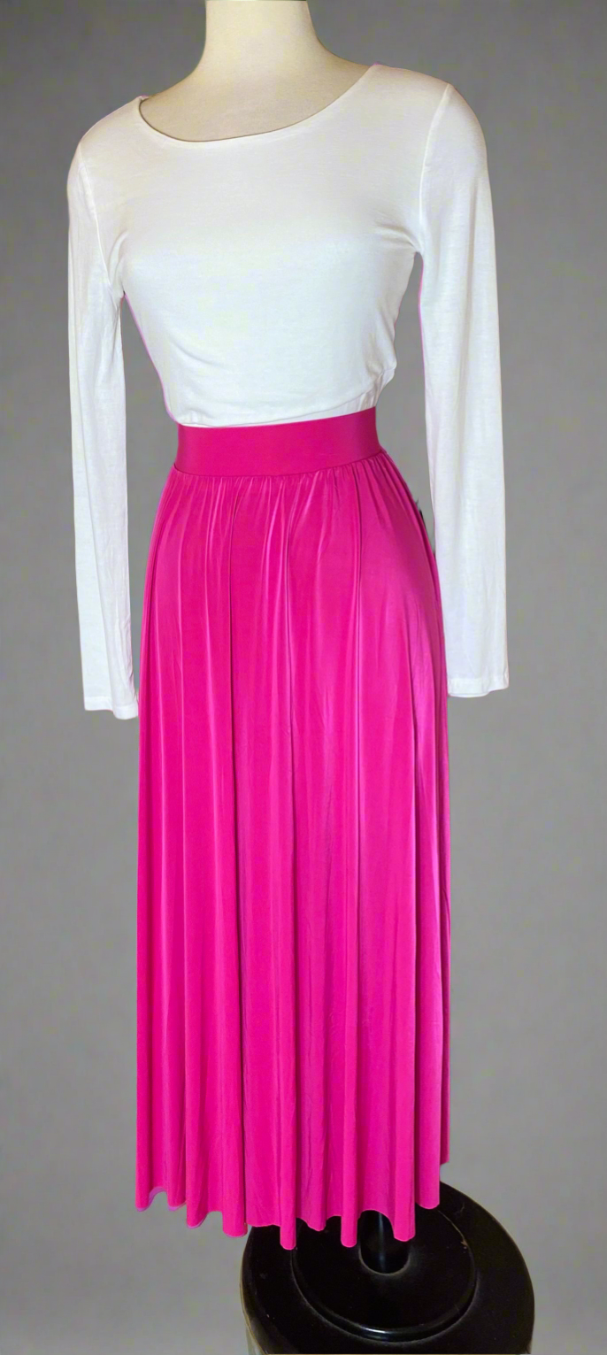 Fuchsia Maxi Skirt
