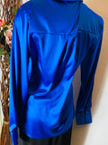 Addison Royal Blue Silk Top