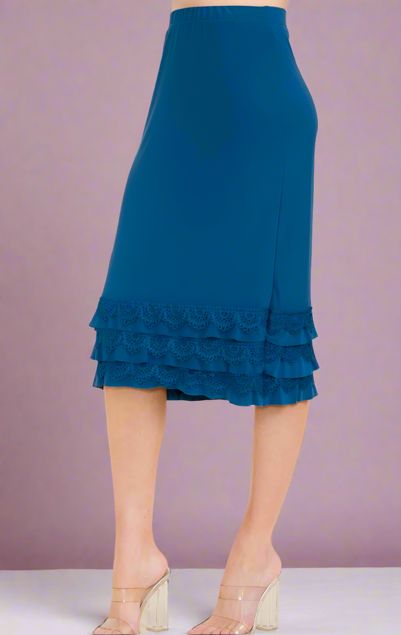Teal Crochet Bottom Skirt