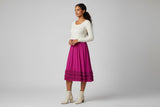 Magneta Crochet Bottom Skirt