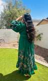 Aurora Green Maxi Summer Dress