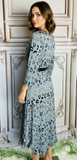 Charcoal Leopard Dress