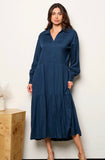 Stella Navy Blue Maxi Dress