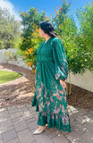 Aurora Green Maxi Summer Dress