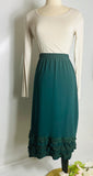 Hunter Green Layered Skirt