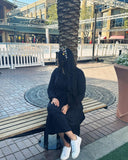 Monica Black Tiered Dress