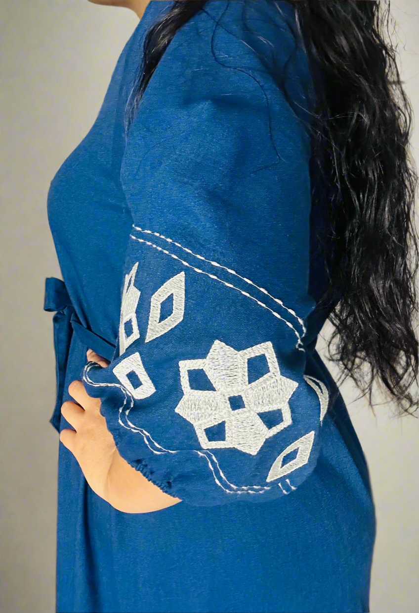 Sarahi Embroidery Denim Dress