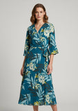 Madison Teal Wrap Dress
