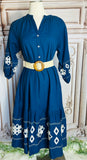 Sarahi Embroidery Denim Dress