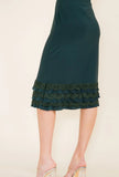 Hunter Green Layered Skirt