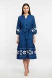 Sarahi Embroidery Denim Dress
