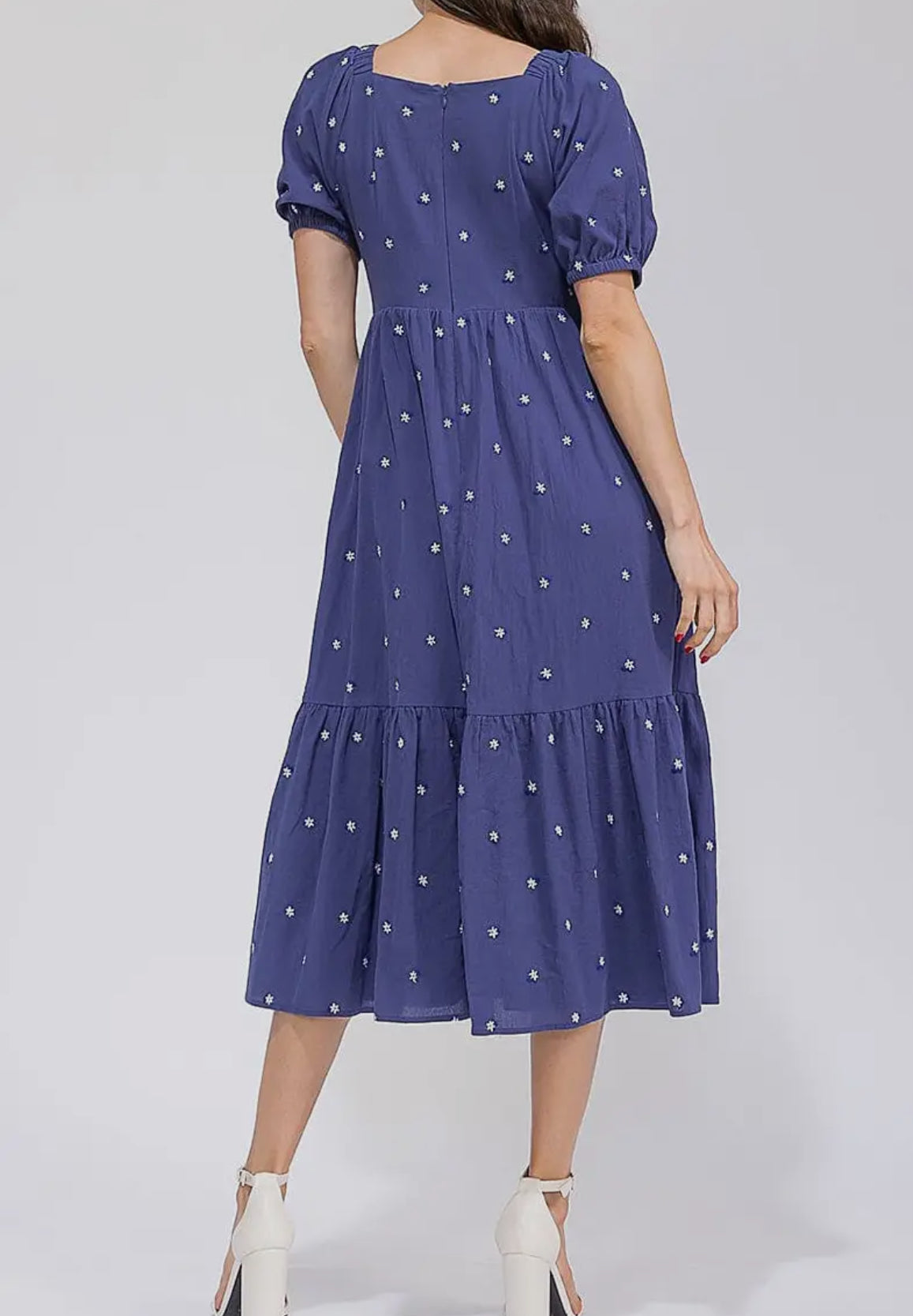 Cassia Embroidery Flower Dress