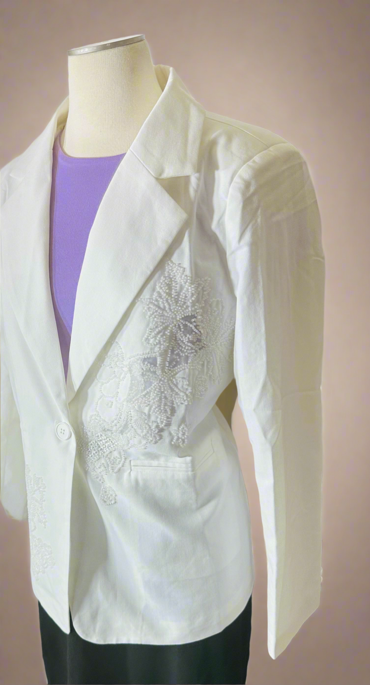 White Suit Top