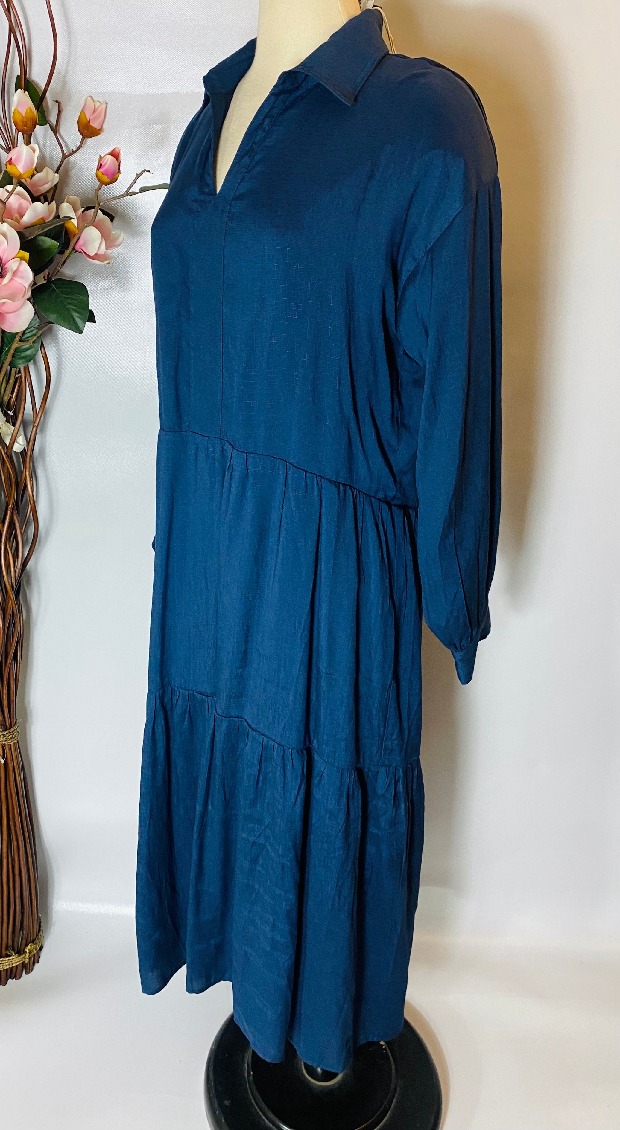 Stella Navy Blue Maxi Dress