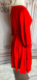Belinda Red Tiered Dress