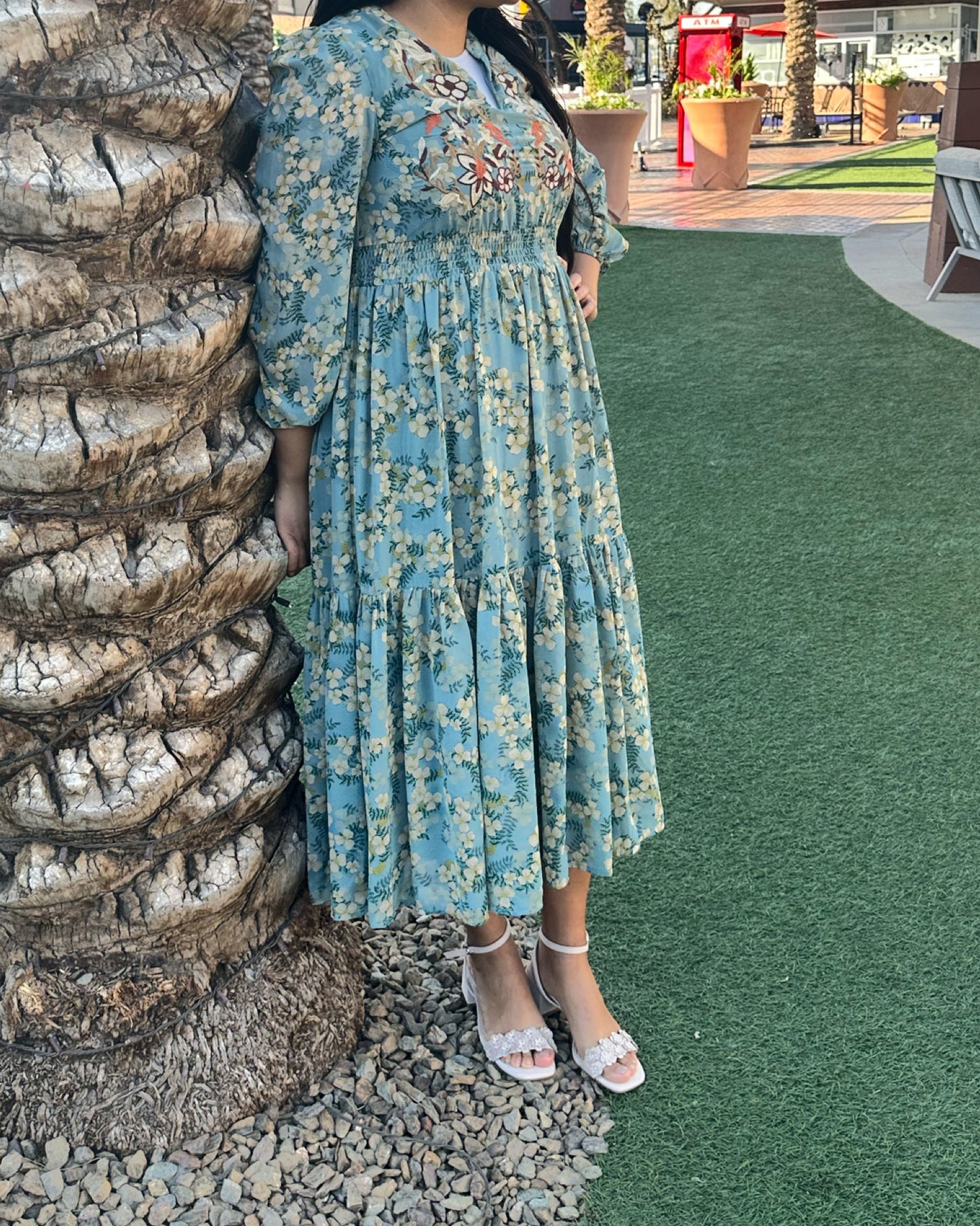 Janet Embroidery Maxi Dress