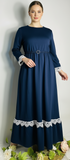 Navy Blue Crochet Dress