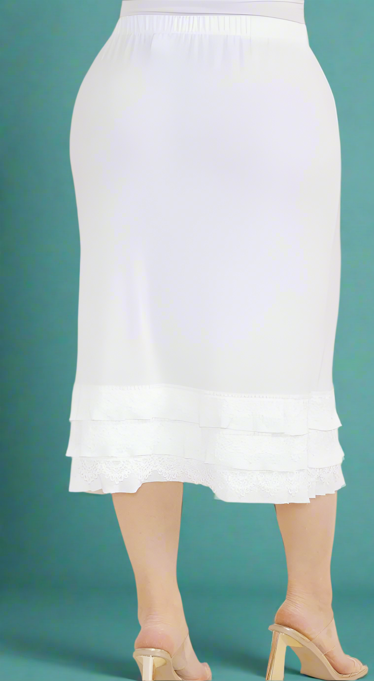 White Crochet Bottom Skirt