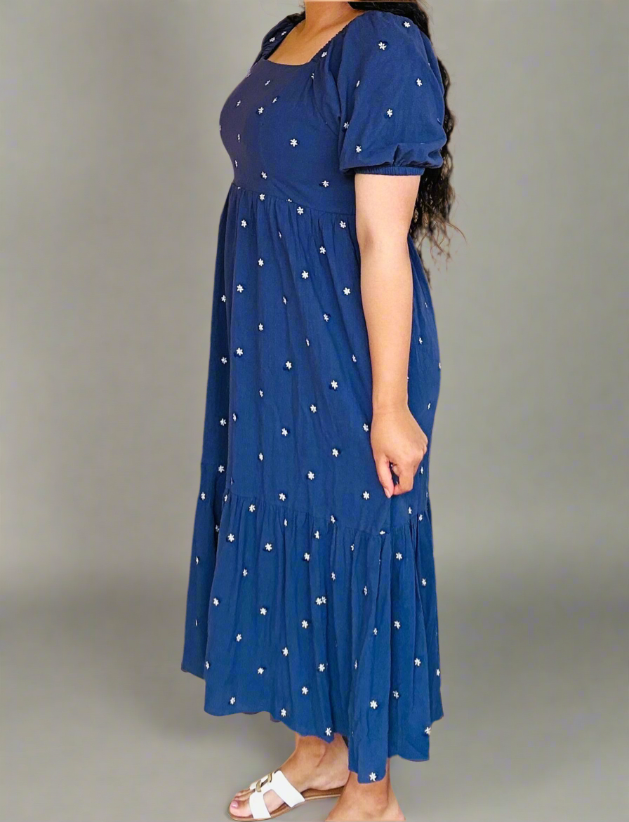 Cassia Embroidery Flower Dress