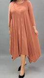 Camel High Low Maxi Dress