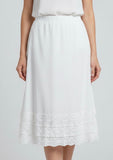 White Crochet Bottom Skirt