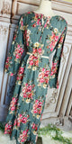 Sage Floral Maxi Dress
