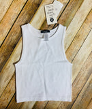 White Crop Top