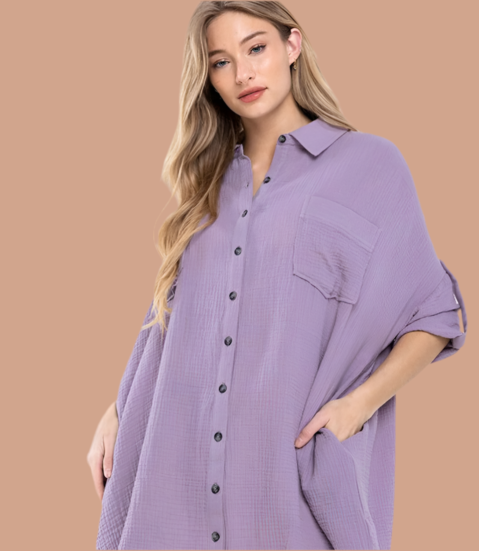 Lilac Tunic Top
