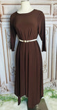Brown High Low Maxi Dress