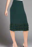 Hunter Green Layered Skirt