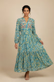 Janet Embroidery Maxi Dress