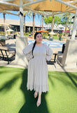 Amelie Beigh Floral Maxi Dress