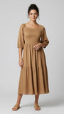 Iris Camel Maxi Dress
