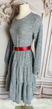 Heather Grey Tiered Dress