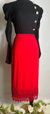 Red Crochet Bottom Skirt