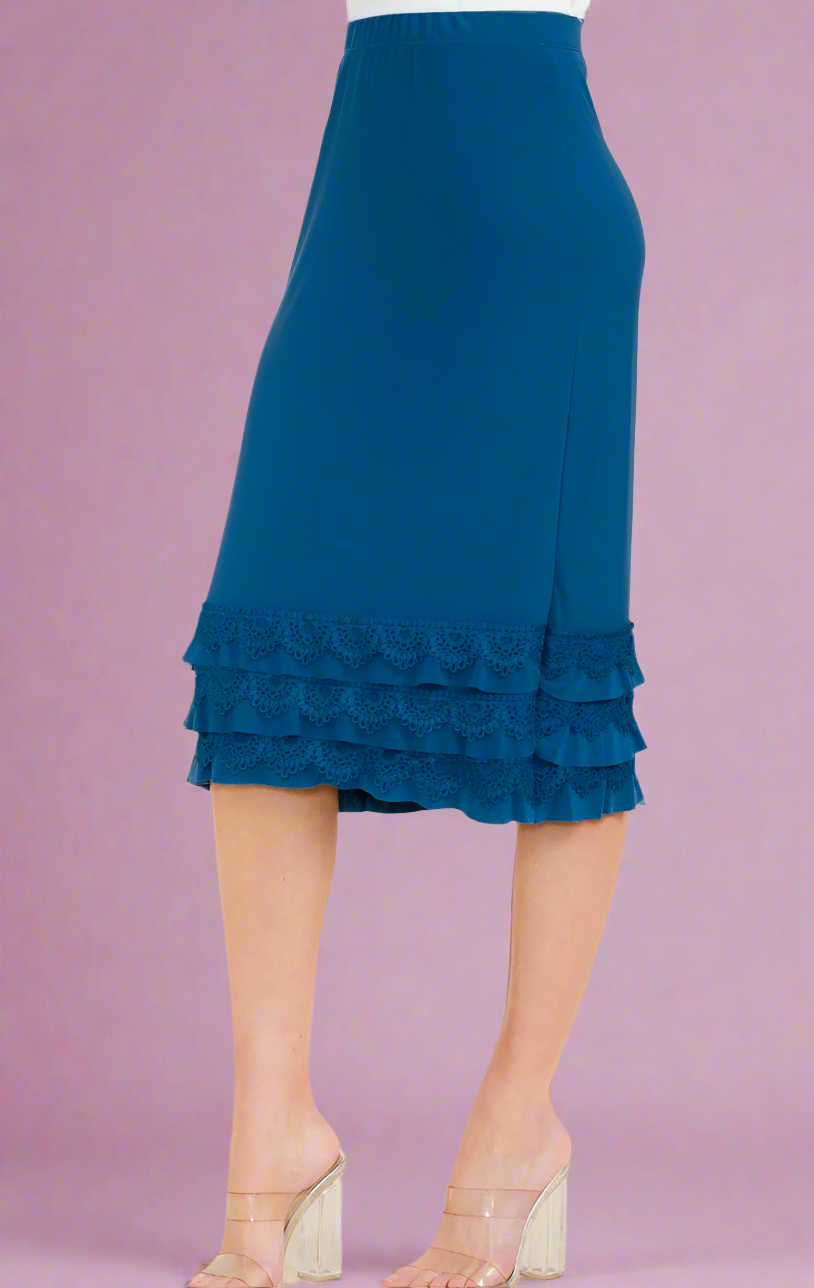 Teal Crochet Bottom Skirt