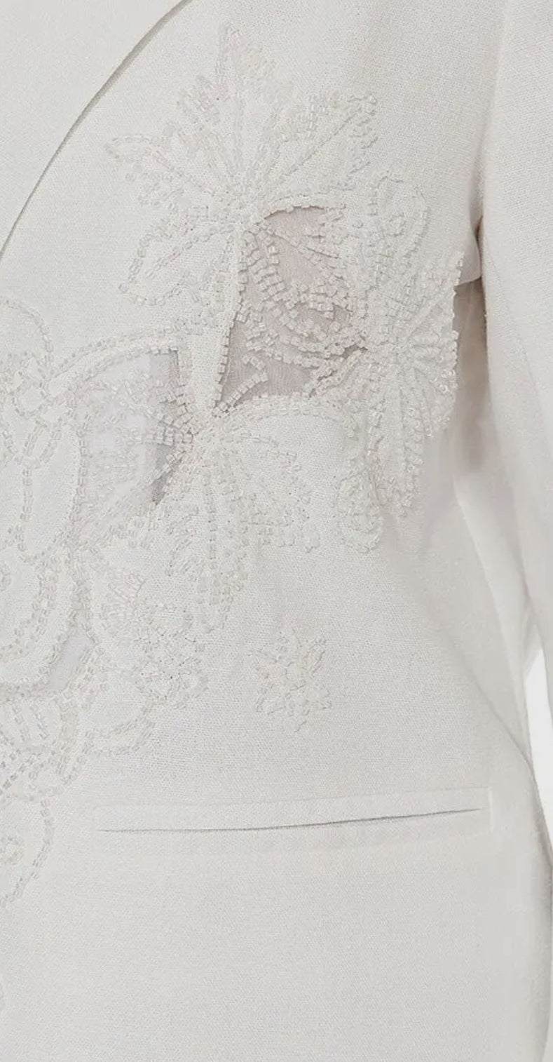 White Suit Top